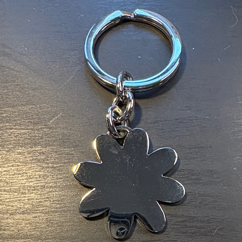 Coach Pink Floral Keyring and pen - Picture 2 of 3